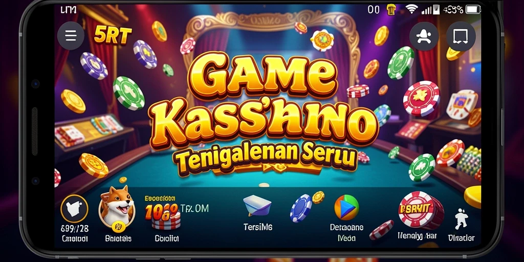 Tampilan gameplay seru dan interaktif di aplikasi 5RT.