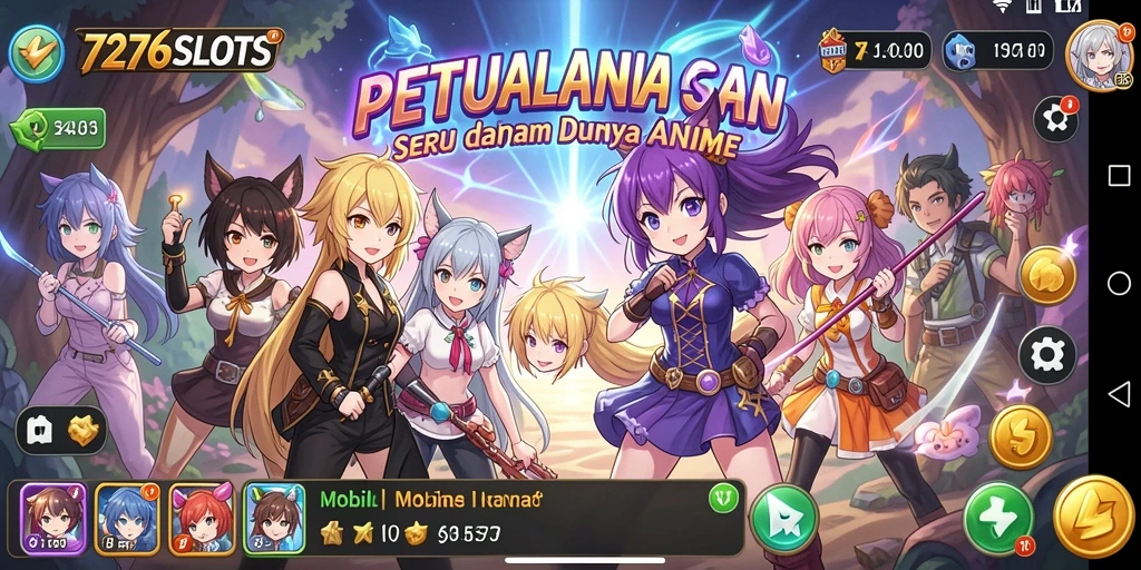 Gameplay penuh warna dan karakter Anime yang menarik.