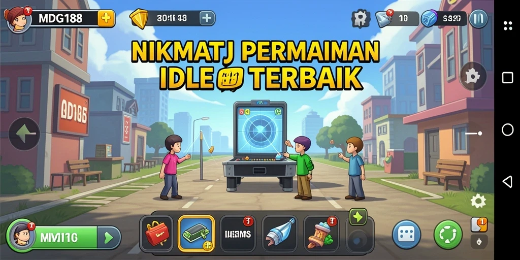 Tampilan gameplay MDG188 yang menarik dan mendebarkan saat bermain Idle.