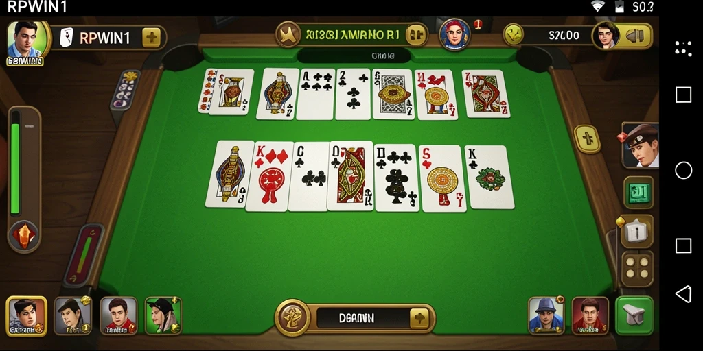 Tampilan gameplay domino yang menarik dan interaktif.