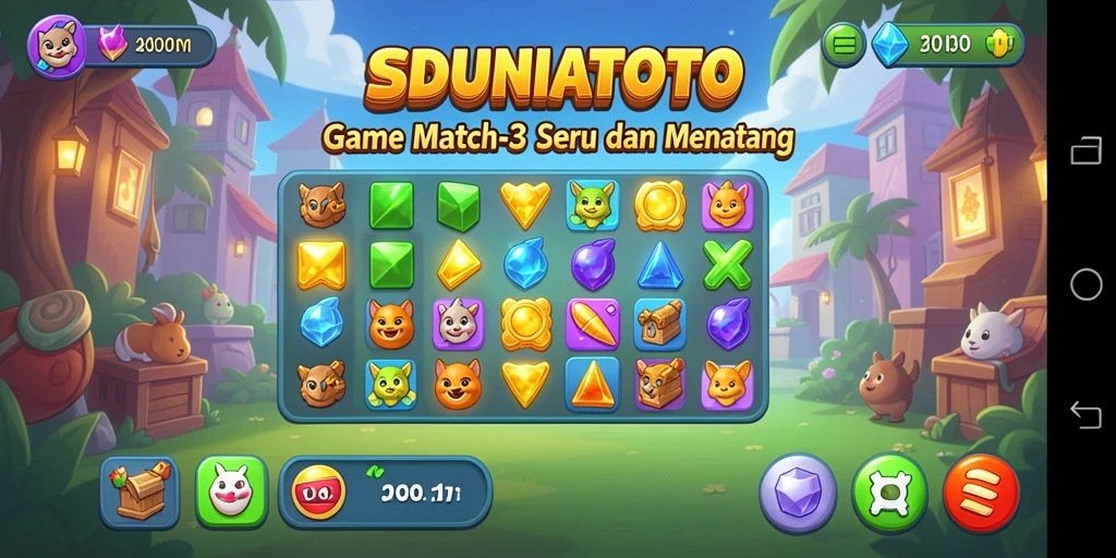 Tangkapan layar gameplay SEDUNIATOTO yang seru dan penuh warna.